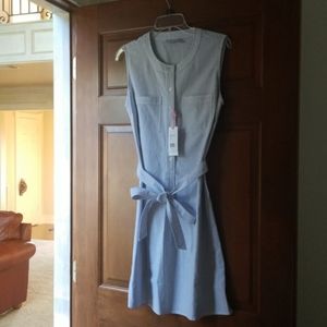 Vineyard Vines Deep Bay Oxford Belted Shirt Dress